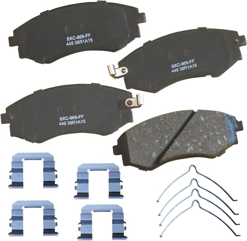 Bendix Premium SBC449 Ceramic Front Brake Pads for Hyundai Elantra 2001-1992, Sonata 2004-1989, Tiburon 2000-1997 - Image 1
